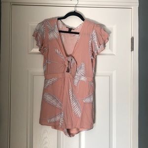 Palm leaf romper